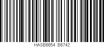 Código de barras (EAN, GTIN, SKU, ISBN): 'HASB6654/B6742'