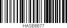 Código de barras (EAN, GTIN, SKU, ISBN): 'HASB6677'