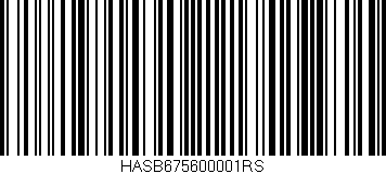 Código de barras (EAN, GTIN, SKU, ISBN): 'HASB675600001RS'