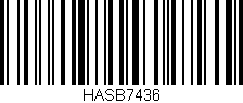 Código de barras (EAN, GTIN, SKU, ISBN): 'HASB7436'