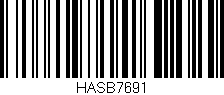 Código de barras (EAN, GTIN, SKU, ISBN): 'HASB7691'