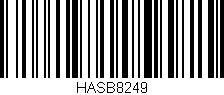 Código de barras (EAN, GTIN, SKU, ISBN): 'HASB8249'