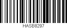Código de barras (EAN, GTIN, SKU, ISBN): 'HASB8297'
