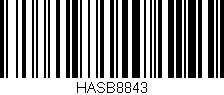 Código de barras (EAN, GTIN, SKU, ISBN): 'HASB8843'