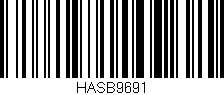 Código de barras (EAN, GTIN, SKU, ISBN): 'HASB9691'