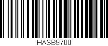 Código de barras (EAN, GTIN, SKU, ISBN): 'HASB9700'