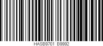 Código de barras (EAN, GTIN, SKU, ISBN): 'HASB9701/B9992'