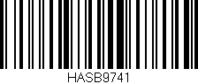 Código de barras (EAN, GTIN, SKU, ISBN): 'HASB9741'