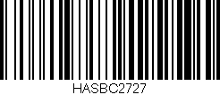 Código de barras (EAN, GTIN, SKU, ISBN): 'HASBC2727'