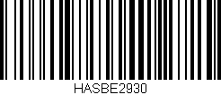 Código de barras (EAN, GTIN, SKU, ISBN): 'HASBE2930'