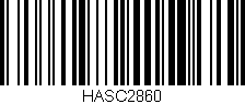 Código de barras (EAN, GTIN, SKU, ISBN): 'HASC2860'