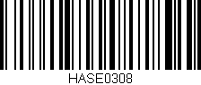 Código de barras (EAN, GTIN, SKU, ISBN): 'HASE0308'