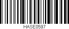 Código de barras (EAN, GTIN, SKU, ISBN): 'HASE0597'