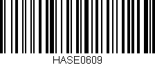 Código de barras (EAN, GTIN, SKU, ISBN): 'HASE0609'
