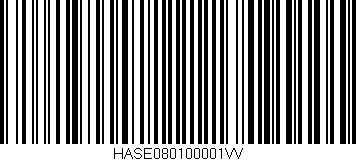 Código de barras (EAN, GTIN, SKU, ISBN): 'HASE080100001VV'