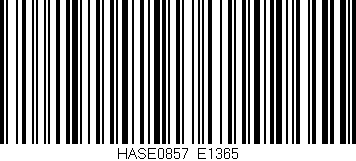Código de barras (EAN, GTIN, SKU, ISBN): 'HASE0857/E1365'
