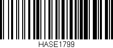 Código de barras (EAN, GTIN, SKU, ISBN): 'HASE1799'