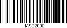 Código de barras (EAN, GTIN, SKU, ISBN): 'HASE2098'