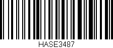 Código de barras (EAN, GTIN, SKU, ISBN): 'HASE3487'