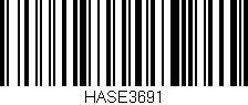 Código de barras (EAN, GTIN, SKU, ISBN): 'HASE3691'