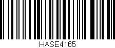 Código de barras (EAN, GTIN, SKU, ISBN): 'HASE4165'