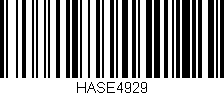 Código de barras (EAN, GTIN, SKU, ISBN): 'HASE4929'