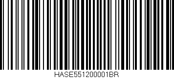 Código de barras (EAN, GTIN, SKU, ISBN): 'HASE551200001BR'