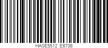 Código de barras (EAN, GTIN, SKU, ISBN): 'HASE5512/E6738'