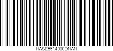 Código de barras (EAN, GTIN, SKU, ISBN): 'HASE5514000DNAN'