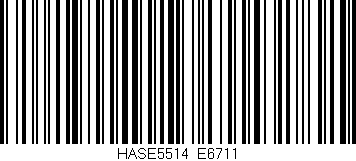 Código de barras (EAN, GTIN, SKU, ISBN): 'HASE5514/E6711'