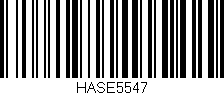 Código de barras (EAN, GTIN, SKU, ISBN): 'HASE5547'