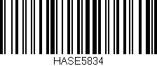 Código de barras (EAN, GTIN, SKU, ISBN): 'HASE5834'