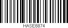 Código de barras (EAN, GTIN, SKU, ISBN): 'HASE6874'