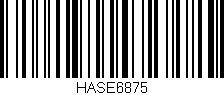 Código de barras (EAN, GTIN, SKU, ISBN): 'HASE6875'