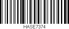 Código de barras (EAN, GTIN, SKU, ISBN): 'HASE7374'