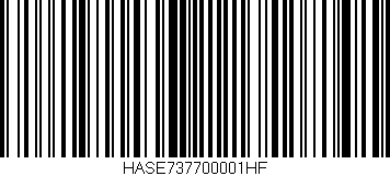 Código de barras (EAN, GTIN, SKU, ISBN): 'HASE737700001HF'