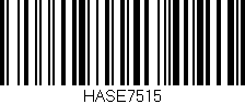 Código de barras (EAN, GTIN, SKU, ISBN): 'HASE7515'