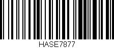 Código de barras (EAN, GTIN, SKU, ISBN): 'HASE7877'