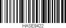 Código de barras (EAN, GTIN, SKU, ISBN): 'HASE9422'