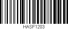 Código de barras (EAN, GTIN, SKU, ISBN): 'HASF1203'