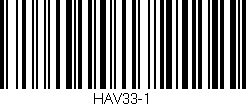 Código de barras (EAN, GTIN, SKU, ISBN): 'HAV33-1'
