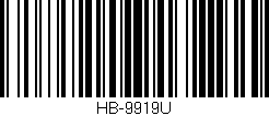 Código de barras (EAN, GTIN, SKU, ISBN): 'HB-9919U'