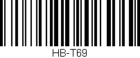 Código de barras (EAN, GTIN, SKU, ISBN): 'HB-T69'