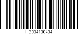 Código de barras (EAN, GTIN, SKU, ISBN): 'HB004188494'
