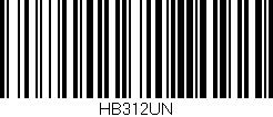 Código de barras (EAN, GTIN, SKU, ISBN): 'HB312UN'