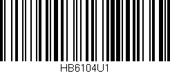 Código de barras (EAN, GTIN, SKU, ISBN): 'HB6104U1'