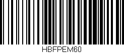 Código de barras (EAN, GTIN, SKU, ISBN): 'HBFPEM60'