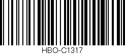 Código de barras (EAN, GTIN, SKU, ISBN): 'HBO-C1317'