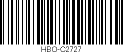 Código de barras (EAN, GTIN, SKU, ISBN): 'HBO-C2727'