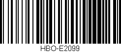 Código de barras (EAN, GTIN, SKU, ISBN): 'HBO-E2099'